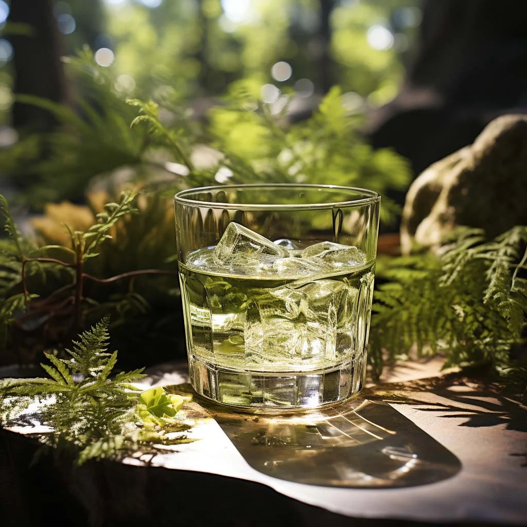 Wild-Arbor clear cream liqueur served over ice