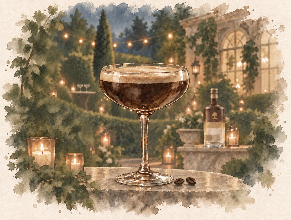 In a dessert cocktail